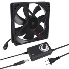 120mm x 25mm 110V 220V AC Powered Cooling Fan with Speed Controller picture