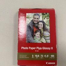 Canon PP-201 Photo Paper Plus Glossy II, 50 pack - 4x6 inch New Sealed picture