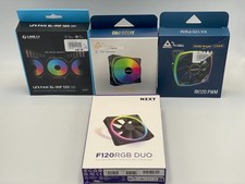 Lot of 4 fans: Montech AX120 PRO, RX120 , Lian Li UNI Fan SL Infinity, NZXT F120 picture