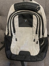 SwissGear Airflow Laptop Backpack Gray Black Multi Compartment picture