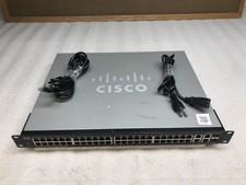 Cisco SF300-48P 48-Port 10/100 PoE Ethernet 2x SFP Smart Managed Network Switch picture