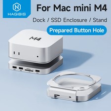 Hagibis USB C Hub M.2 SSD Enclosure Stand for Mac Mini M4/M4 Pro 10Gbps picture