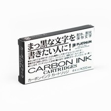 Platinum Carbon Pen Ink Cartridge 4-Pack Black 1 set picture