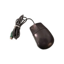 VINTAGE MUS9/JL MUS9/KL CHARCOAL  2 BUTTON PS2 MECHANICAL MOUSE RM3-SB4-18 picture