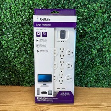 NIB Belkin BV112234-06 12-Outlets Surge Suppressor 2 USB Ports picture