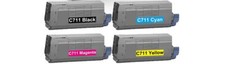  4 X H/Y Toner for Oki C710 C711 Color Toner 44318601 44318602 44318603 44318604 picture