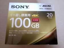 SONY 20 Pack BD-RE XL 100GB Blu-ray Disc 20BNE3VEPS2 sealed BDXL 4K picture