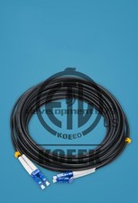 Black Armored Fiber Cable LC-LC UPC SM 9/125 Duplex Fiber Optic Patch Cord 350M~ picture