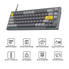 KEYCHRON Q2 WIRED CUSTOM MECHANICAL KEYBOARD, QMK/VIA PROGRAMMABLE MACRO, - picture