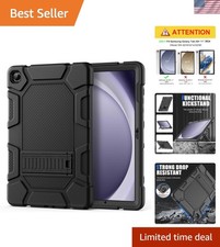 Heavy Duty Shockproof Rugged Black Case for Samsung Galaxy Tab A9+ 11