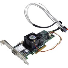 Adaptec ASR-6445 512MB 6G SAS/SATA RAID Controller FP+Cable+Fan TCA-00320-03-C picture