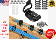 Cable Clips Self Adhesive Cable Organizer Cord Management Wire Holder 10 Pack picture