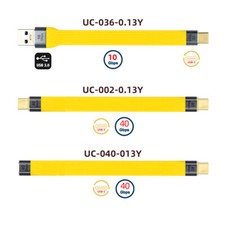 Chenyang For Laptop Phone Flat Slim Data Cable Type-C USB-C USB4 40Gbps 100W 8K picture