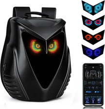 Gelrova Owl Eyes Motorcycle LED Backpack - 22L Expandable picture