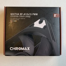 Noctua NF-A12x15 PWM chromax.Black.swap, Premium Quiet Slim Fan, 4-Pin 120x15mm picture