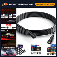 10FT 4 Pin Extension Cables - 2 Pack, Durable, Flexible, Ideal for LED Lights picture