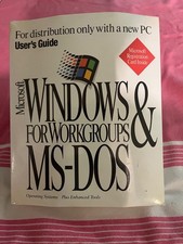 Vintage MS Windows for Workgroups & MS-DOS 6.22 OEM Bundle - Factory Sealed picture