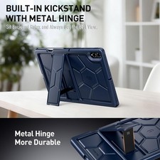 Poetic For Galaxy Tab S11 Ultra Case KidsFriendly Silicone Kickstand Cover Blue picture