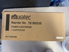 Muratec TS-560US OEM Black Toner Cartridge F-520 F-560 15K Yield NOS picture