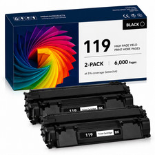119 Toner Cartridges 2PK Black For Imageclass MF6160dw MF6100 LBP6300  picture