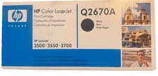 HP Q2670A Printer Cartridge LaserJet Toner Ink Black 3500 3550 3700 NEW SEALED picture