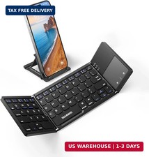 Samsers Foldable Bluetooth Keyboard with Touchpad - Portable Wireless Keyboard w picture