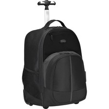 Targus 16 Inch Black Compact Rolling Laptop Backpack for Work and Travel picture