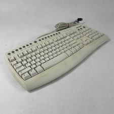 Microsoft Internet Keyboard White PS/2 Model RT9443 V56TW X08-74735 picture