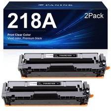 2PK PANINK 218A W2180A Black Toner No Chip for HP MFP 3301fdw 3301cdw 3201dw picture