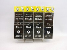 BCI-3eBK Black Inkjet Cartridge for Canon iP3000 iP4000 i550 i850 i560 i860 4PK picture