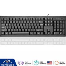 Plug and Play Ergonomic Keyboard for Windows & Mac - Water-Resistant, Fast Input picture