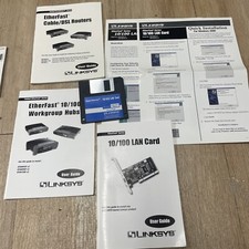 Linksys Instant EtherFast 10/100 Vintage Software & Manuals Lot 2000 picture