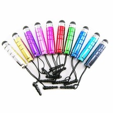 5-PACK BULLET STYLUS 3.5mm jack dust plug cap FOR iphone 6 4s 5 touch capacitive picture