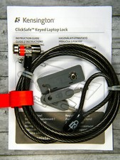 LAPTOP LOCK, CABLED, KEYED, PREMIUM KENSINGTON CLICKSAFE™ TECHNOLOGY K64637WW 💻 picture