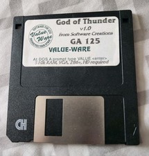 **Extremely Rare** | God of Thunder v1.0 | Value-Ware DOS Floppy Disk HTF EUC picture