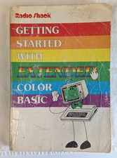 Radio Shack Tandy Getting Started w Extended Color Basic Book 1984 Vintage picture