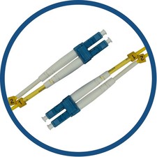 LC/UPC to LC/UPC Duplex Fiber Patch Cable - 20M (65ft) - Single Mode picture