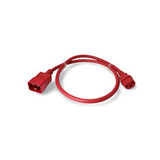 3ft PC PDU Power Cord C20 to C13 (15A 14AWG Universal Jumper) - Red picture