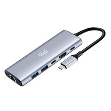 Adesso AUH-4035 7 in 1 Docking Station, Supports USB C to x1 4K HDMI, 3X USB-... picture