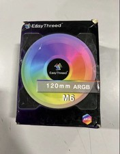 Threed M6 120mm ARGB Case Fan 3 Pack Black New picture