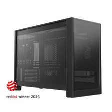 MONTECH TEN 22.7L Micro ATX PC Case High Airflow Modular Mesh Black w/Rear Fan picture