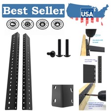 Durable 8U Rack Rails Kit - Pre-Threaded Alloy Steel for Easy Setup and Security picture