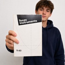 Texas Instruments TI-83 Graphing Calculator Guidebook 1995 User Manual English picture