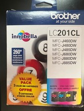 Genuine Brother LC2013PKS LC201CL CYAN MAGENTA YELLOW INK NEW SEALED 1179/OB picture