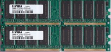512MB 2x256MB DDR-333 PC2700 ELPIDA EBD25UC8AMFA-6B Ram Memory Kit DDR1 PC-2700 picture