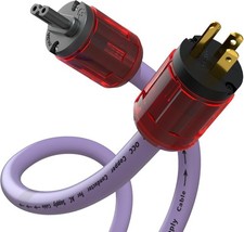 Preffair Hifi IEC Power Supply CordCable OCC Copper High End Audio PURPLE picture
