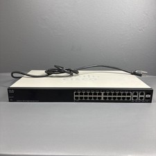 Cisco SG300-28 28-Port Gigabit Managed Switch SRW2024-K9 V03 w/ Power Cable picture