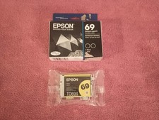 NEW Epson 69 Color black 2 pack ink cartridges + 1pc Yellow Combo EXP 7/2024 picture