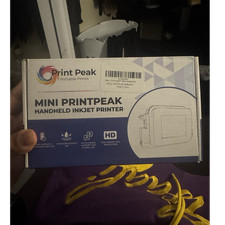 Print Peak Mini Handheld Inkjet Printer, Color, Portable, Water Resistant Ink picture