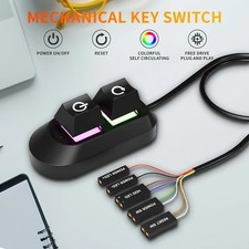 2M Mechanical Key PC Power Switch Button External Motherboard On Off Cable picture